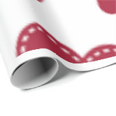 Papier Cadeau Marques à skis | Papier d'enveloppement floral d'a (Coin rond)