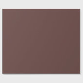 Papier Cadeau Marron Auburn Foncé Uni (Plat)