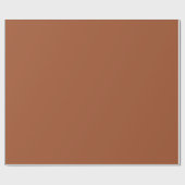 Papier Cadeau Marron Brûlé Couleur Uni (Plat)