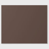 Papier Cadeau Marron Chocolat Foncé Uni (Plat)