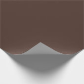 Papier Cadeau Marron Chocolat Foncé Uni (Coin)