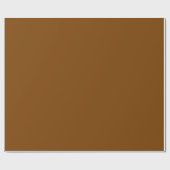 Papier Cadeau Marron Chocolat Moderne Minimaliste (Plat)