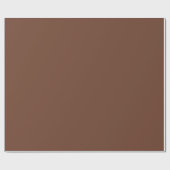 Papier Cadeau Marron Mocha Uni | Classique | Élégant (Plat)