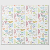 Papier Cadeau Mars, 15 Anniversaire Cadeau Papier (Plat)