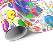 Papier Cadeau Mars, 24 Anniversaire Cadeau Papier (Coin rond)