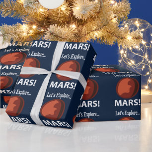 Papier Cadeau Mars Explorons Mars
