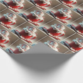 Papier Cadeau Marshmallow Snowman Dans Chocolat Chaud (Coin)