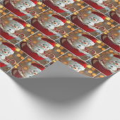 Papier Cadeau Marshmallow Snowman Dans Chocolat Chaud (Coin)
