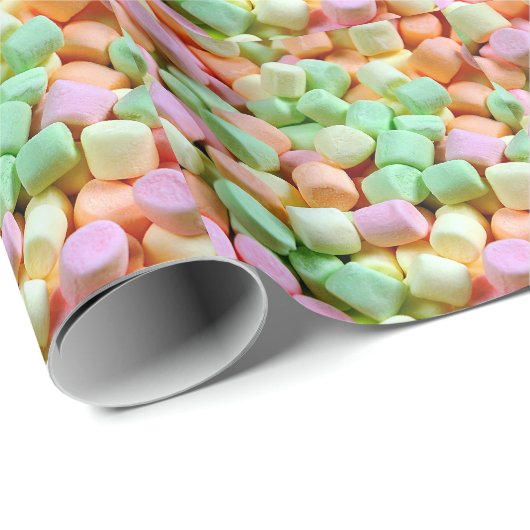 Papier Cadeau Marshmallows miniatures (Coin rond)