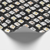 Papier Cadeau MARSHmeowLOWS Jeu de mots fantasques Chat Marshmal (Coin)