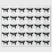 Papier Cadeau Martial Arts Basic Black Belt (Plat)