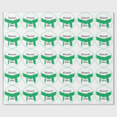 Papier Cadeau Martial Arts Green Belt (Plat)