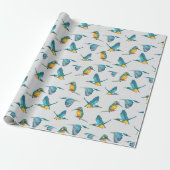 Papier Cadeau Martin-pêcheur (Déroulé)