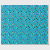 Papier Cadeau Martin-pêcheurs (Plat)