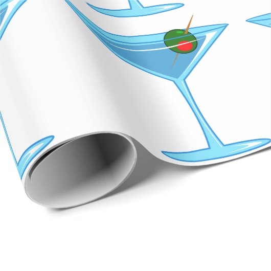 Papier Cadeau Martini (Coin rond)