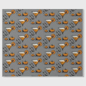 Papier Cadeau Martini à la citrouille (Plat)