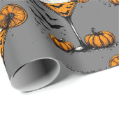 Papier Cadeau Martini à la citrouille (Coin rond)