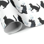 Papier cadeau Martini Cats (Coin rond)