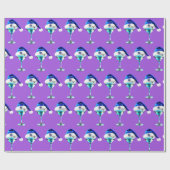 Papier Cadeau Martini de Hanouka (Plat)