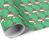 Papier cadeau Martini de Noël (Coin rond)