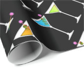 Papier Cadeau Martini Disparaissant (Coin rond)