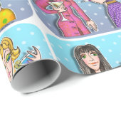 Papier Cadeau Martini Divas (Coin rond)