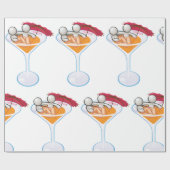 Papier Cadeau Martini romantique (Plat)