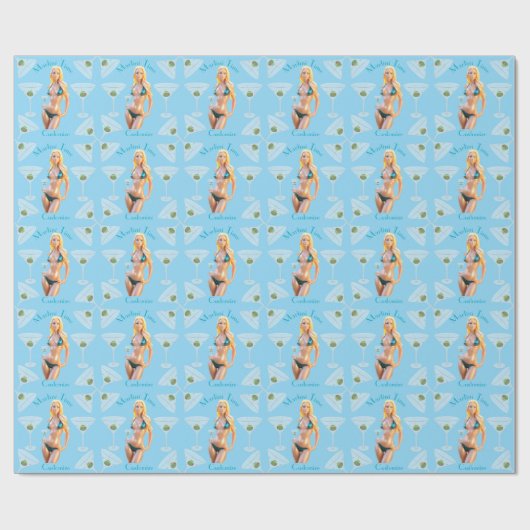 Papier Cadeau Martini time Bikini Babe Thunder_Cove (Plat)