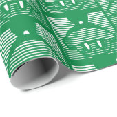 Papier Cadeau MARVIN L'Icône rayée MARTIAN™ (Coin rond)