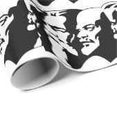 Papier Cadeau Marx, Engels et Lénin (Coin rond)