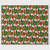 Papier Cadeau Maryland Drapeau Merryland Noël (Plat)