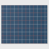 Papier Cadeau Masculine bleu rouge Plaid Tartan Motif (Plat)