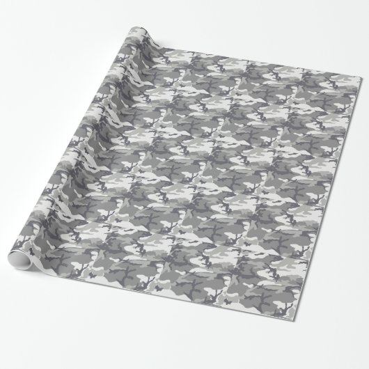 Papier Cadeau Masculine Camo Urbain (Déroulé)