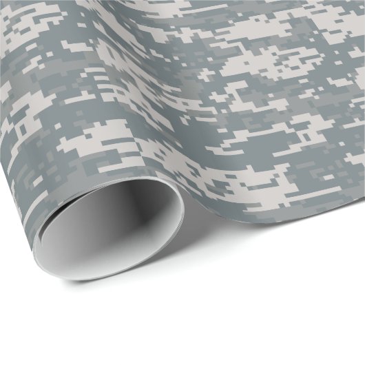 Papier Cadeau Masculine de conception de camouflage (Coin rond)