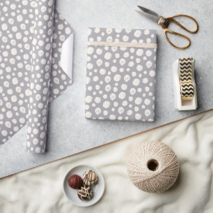 Papier Cadeau Masculine neutre minimaliste gris élégant