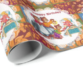 Papier Cadeau Masha et 3 ours (Coin rond)
