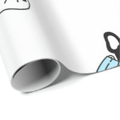 PAPIER CADEAU MASQUE DE PORTEFEUILLE FRANÇAISE (Coin rond)