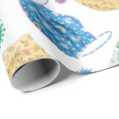 Papier Cadeau Masque de visage couleur Motif 2020 (Coin rond)