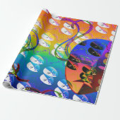 Papier cadeau Masque et (Déroulé)