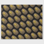 Papier Cadeau Masque royal d'or égyptien (Plat)