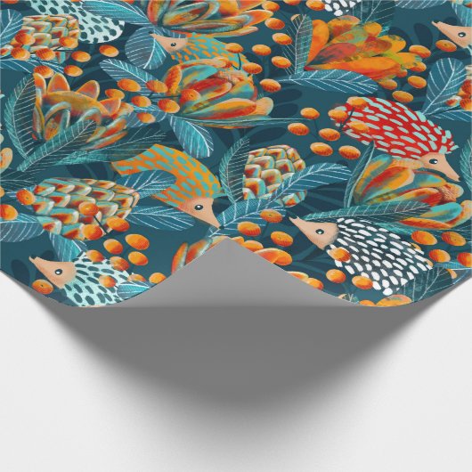 Papier Cadeau Masquer les hérissons (Coin)