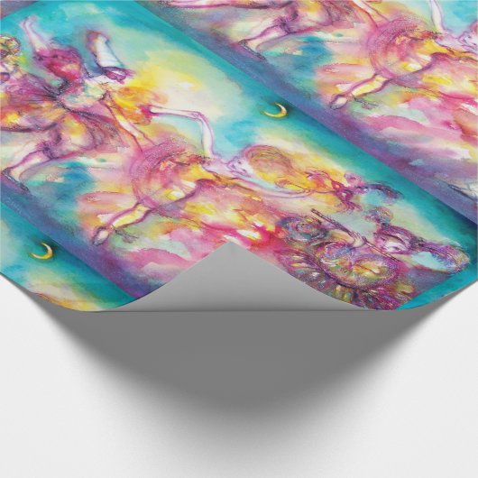 Papier Cadeau MASQUERADE, Mardi Gras Masques, Danse, Musique (Coin)