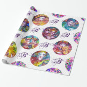 PAPIER CADEAU MASQUÉRADE VÉNÉTIENNE MARDI GRAS MASQUES MONOGRAS (Déroulé)