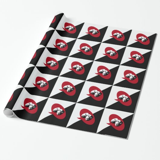 Papier Cadeau Masques de comédie et de tragédie (Déroulé)