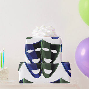 Papier Cadeau Masques de Théâtre