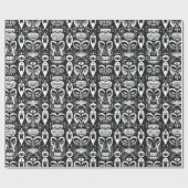 Papier Cadeau Masques tribaux (Plat)