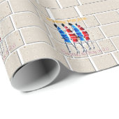 Papier Cadeau Massai Morans art chrétien Imprimer (Coin rond)