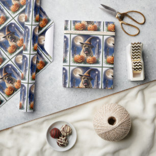 Papier Cadeau Mastiff Dogue anglais Halloween