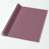 Papier cadeau mat fleur de la passion (violet) (Déroulé)