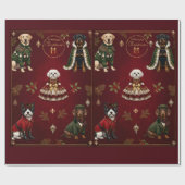 Papier Cadeau Mat Noël Pawsome (Plat)